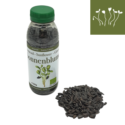 Graines de tournesol à germer bio 160g Graines de tournesol à germer bio 160g