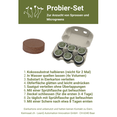 Set d'essai de graines à germer bio 100g